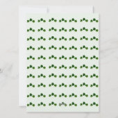 Happy St. patrickの日Shamrocks家族の写真 シーズンカード (裏面)