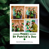 Happy St. patrickの日Shamrocks家族の写真 シーズンカード
