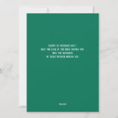 Happy St. patrickの日Shamrocks家族の写真 シーズンカード (裏面)