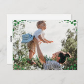 Happy St. patrickの日Shamrocks家族の写真 シーズンカード (正面/裏面)