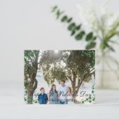 Happy St. patrickの日Shamrocks家族の写真 シーズンポストカード (スタンド正面)