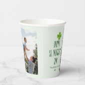 Happy St. patrickの日Shamrocks家族の写真 紙コップ (右)