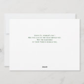 Happy St. patrickの日Shamrocks家族1写真 シーズンカード (裏面)