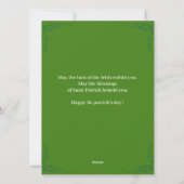 Happy St. patrickの日Shamrocks家族3写真 シーズンカード (裏面)