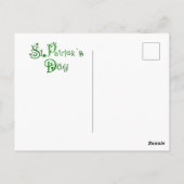 Happy St. Patrickのday catsはがき ポストカード (裏面)