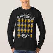 Happy St Patrick s Day Beer Drinking Beer Counting Tシャツ (正面)