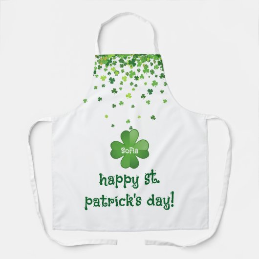 Happy St. Patrick’s Day – Classic Irish Celebratio エプロン (正面)