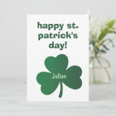 Happy St. Patrick’s Day Classic Irish Celebratio シーズンカード (スタンド正面)