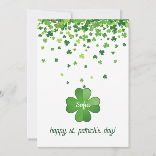 Happy St. Patrick’s Day – Classic Irish Celebratio シーズンカード (正面)
