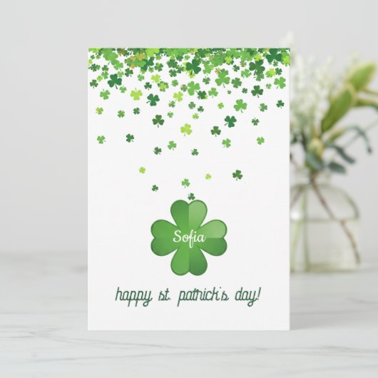 Happy St. Patrick’s Day – Classic Irish Celebratio シーズンカード (スタンド正面)