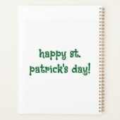 Happy St. Patrick’s Day – Classic Irish Celebratio プランナー手帳 (裏面)