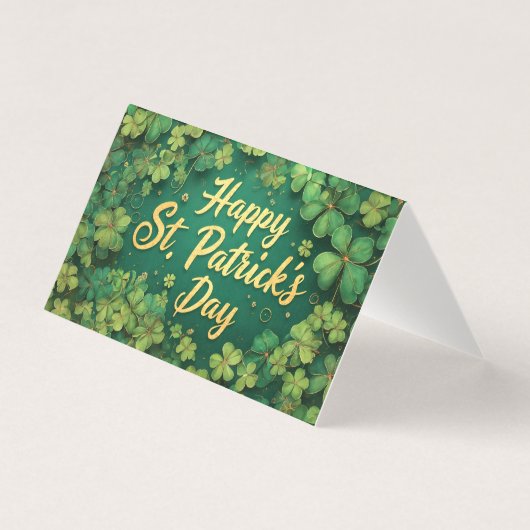 Happy St. Patrick’s Day Clover Design (正面)