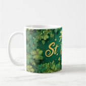 Happy St. Patrick’s Day Clover Design コーヒーマグカップ (左)