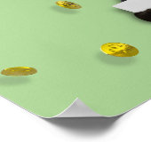 Happy St. Patrick’s Day Cute French Bulldog Clover ポスター (角)