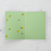 Happy St. Patrick’s Day Cute French Bulldog Coins  カード (内部)