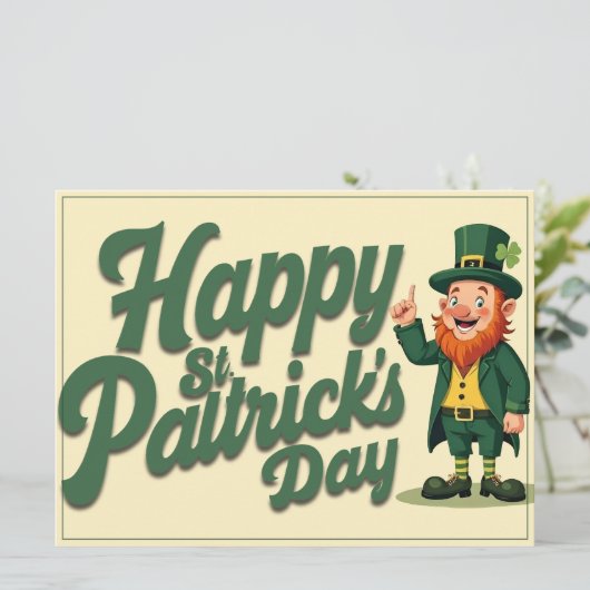 Happy St. Patrick’s Day Cute Leprechaun (スタンド正面)