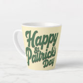 Happy St. Patrick’s Day Cute Leprechaun カフェラテマグ (左アングル)