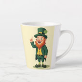 Happy St. Patrick’s Day Cute Leprechaun カフェラテマグ (右)
