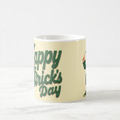 Happy St. Patrick’s Day Cute Leprechaun コーヒーマグカップ (中央)