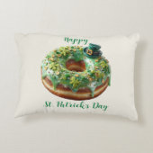 Happy St. Patrick’s Day Donut with Leprechaun Hat アクセントクッション (裏面)