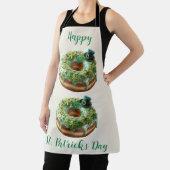 Happy St. Patrick’s Day Donut with Leprechaun Hat エプロン (インサイチュ)