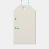 Happy St. Patrick’s Day Donut with Leprechaun Hat ギフトタグ (裏面)