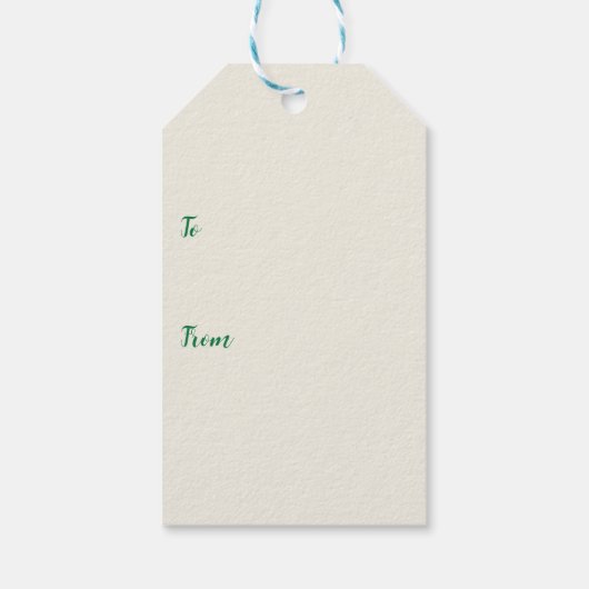 Happy St. Patrick’s Day Donut with Leprechaun Hat ギフトタグ (裏面)