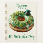 Happy St. Patrick’s Day Donut with Leprechaun Hat プランナー手帳 (正面)