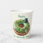 Happy St. Patrick’s Day Donut with Leprechaun Hat 紙コップ (裏面)