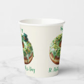 Happy St. Patrick’s Day Donut with Leprechaun Hat 紙コップ (左)