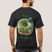 Happy St. Patrick’s Day Donut with Leprechaun Hat Tシャツ (裏面)