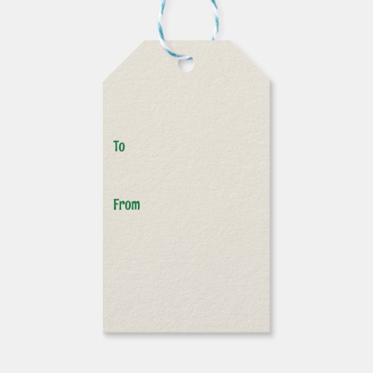 Happy St. Patrick’s Day Elegant Shamrock ギフトタグ (裏面)