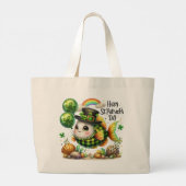 Happy St. Patrick’s Day Fish Tote Bag ラージトートバッグ (裏面)