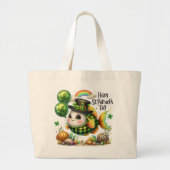 Happy St. Patrick’s Day Fish Tote Bag ラージトートバッグ (正面)