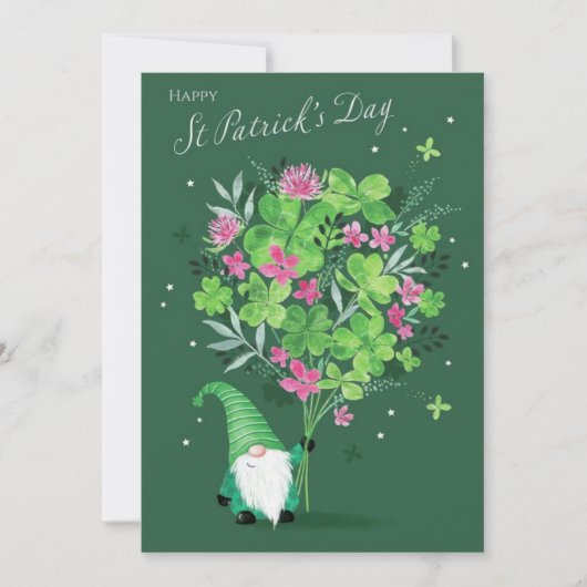 Happy St Patrick’s Day Irish Greeting Card シーズンカード (正面)