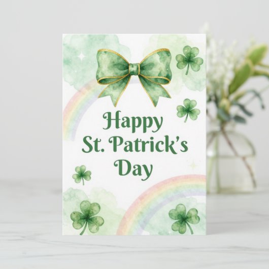 Happy St Patrick’s Day Irish Greeting Card シーズンカード (スタンド正面)