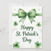 Happy St Patrick’s Day Irish Greeting Card シーズンカード (正面)