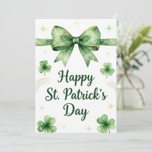 Happy St Patrick’s Day Irish Greeting Card シーズンカード (スタンド正面)