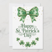 Happy St Patrick’s Day Irish Greeting Card シーズンカード (正面)