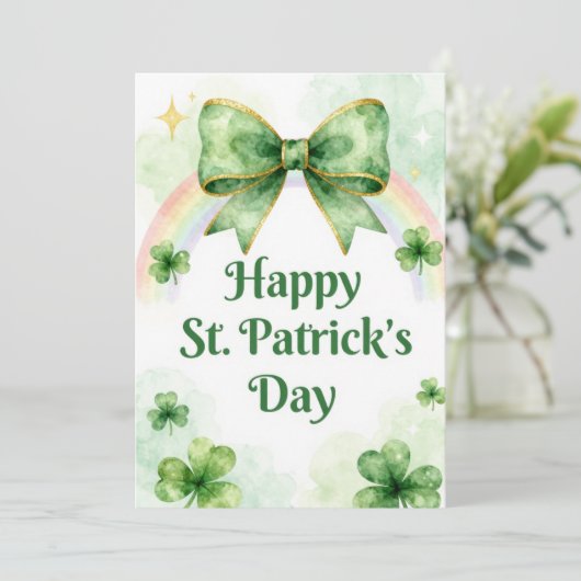 Happy St Patrick’s Day Irish Greeting Card シーズンカード (スタンド正面)