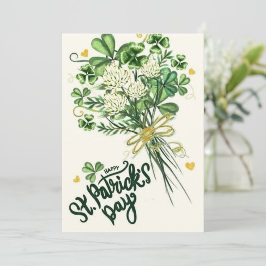 Happy St Patrick’s Day Irish Greeting Card シーズンカード (スタンド正面)