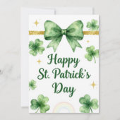 Happy St Patrick’s Day Irish Greeting Card シーズンカード (正面)
