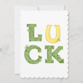 Happy St Patrick’s Day Irish Greeting Card シーズンカード (正面)