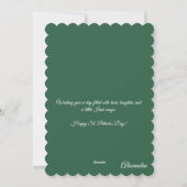 Happy St Patrick’s Day Irish Greeting Card シーズンカード (裏面)