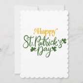 Happy St Patrick’s Day Irish Greeting Card シーズンカード (正面)