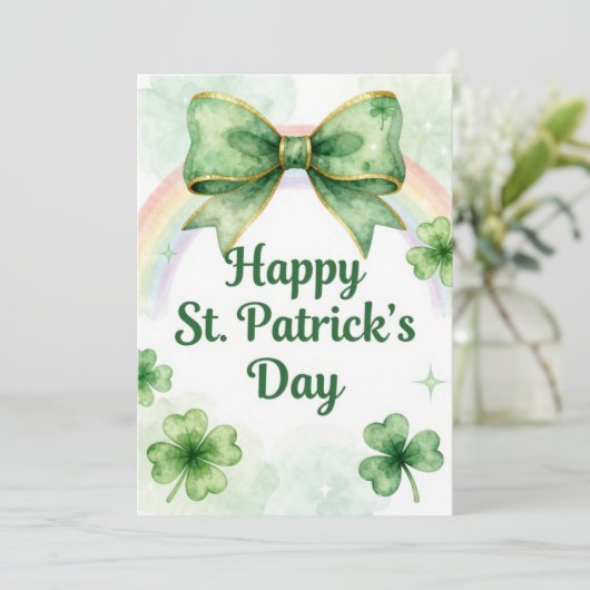 Happy St Patrick’s Day Irish Greeting Card シーズンカード (スタンド正面)