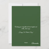 Happy St Patrick’s Day Irish Greeting Card シーズンカード (裏面)