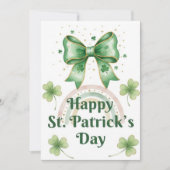 Happy St Patrick’s Day Irish Greeting Card シーズンカード (正面)