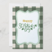 Happy St Patrick’s Day Irish Greeting Card シーズンカード (正面)