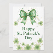 Happy St Patrick’s Day Irish Greeting Card シーズンカード (正面)